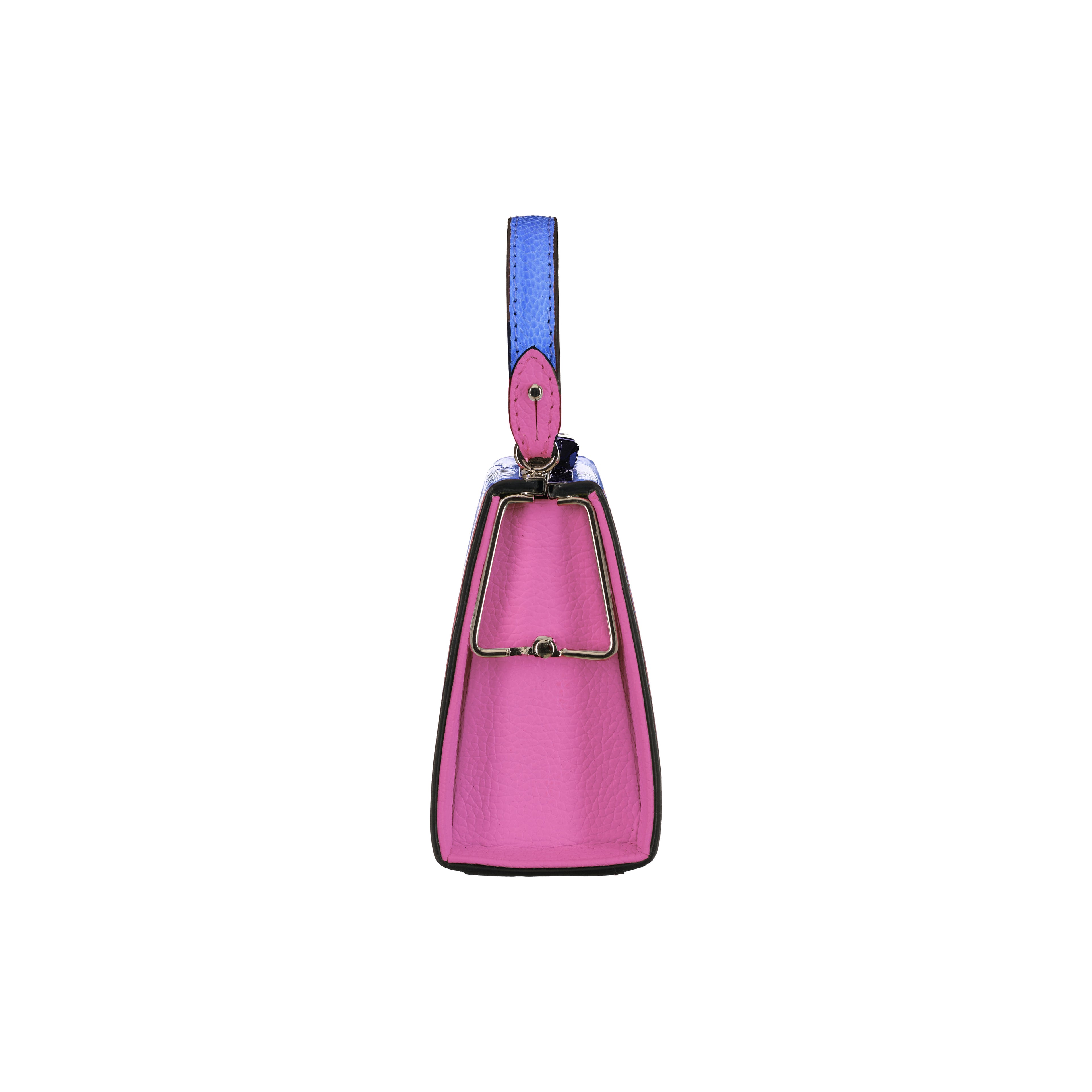 Vegas - Blue Ostrich Leg Leather Micro Bag Limited edition