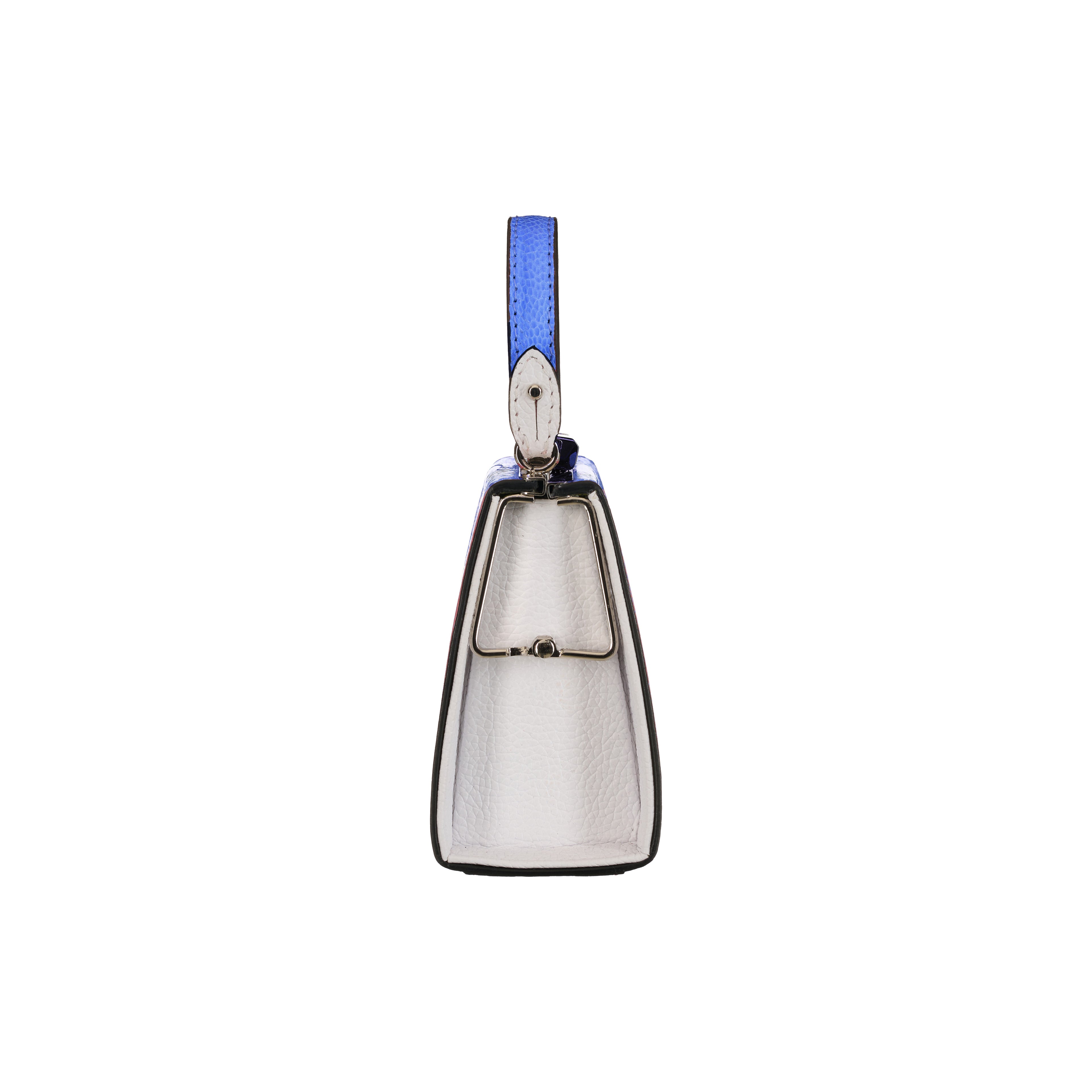 Vegas - Blue Ostrich Leg Leather Micro Bag Limited edition