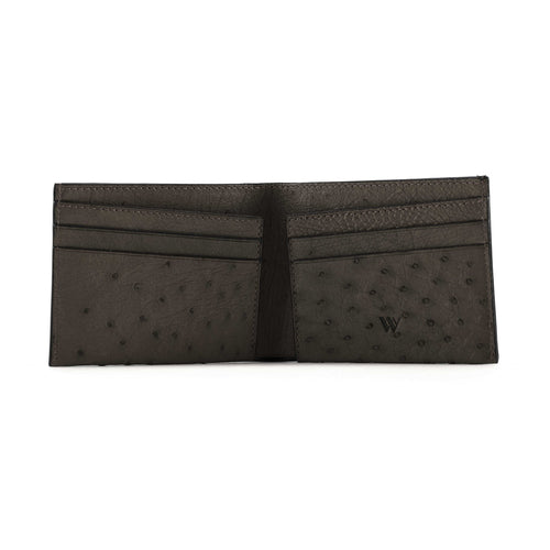 Black textured wallet on a white background