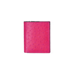 Pink textured wallet on a white background