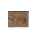 Brown textured wallet on a white background