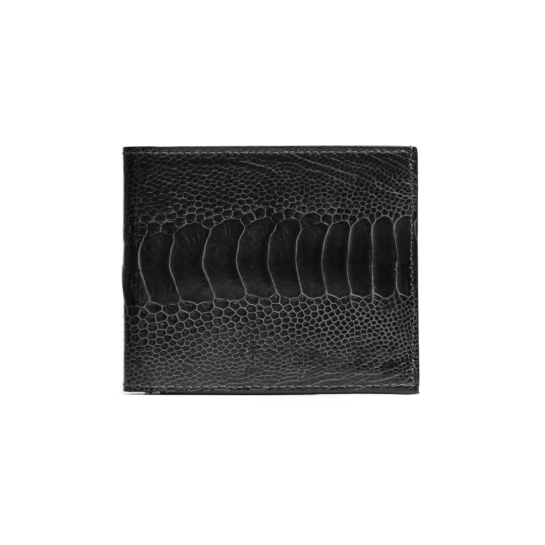 Black textured cardholder on a white background