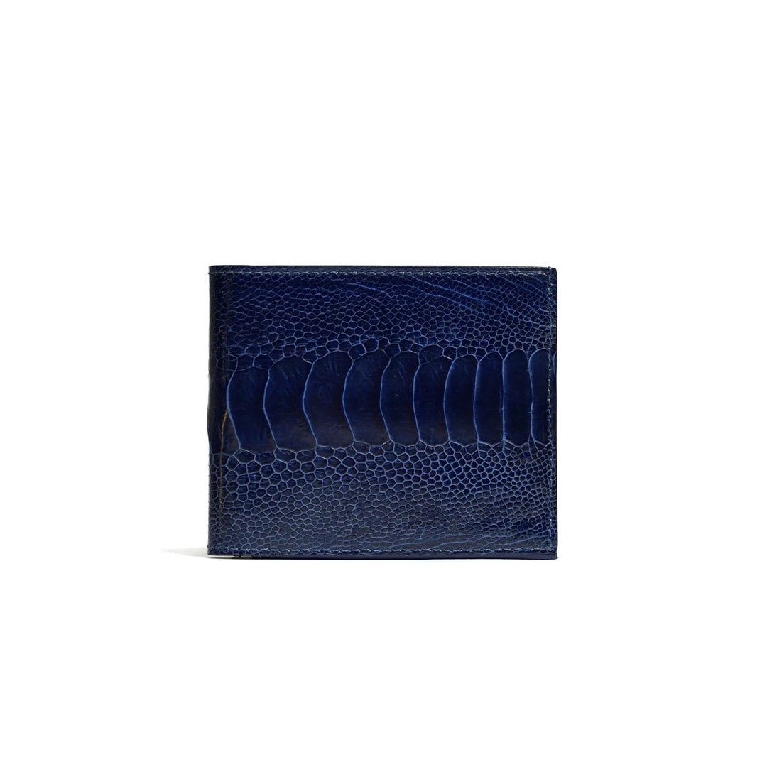 Chicago - Blue Ostrich Leather Wallet