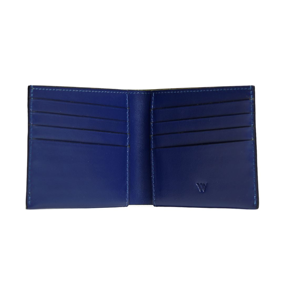 Chicago - Blue Ostrich Leather Wallet
