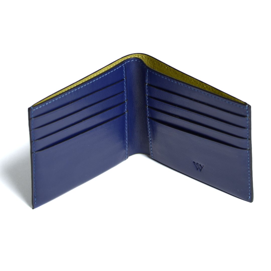 Chicago - Blue Ostrich Leather Wallet