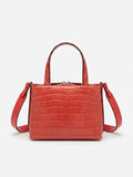 Lily — Red Crocodile Leather Shoulder Bag
