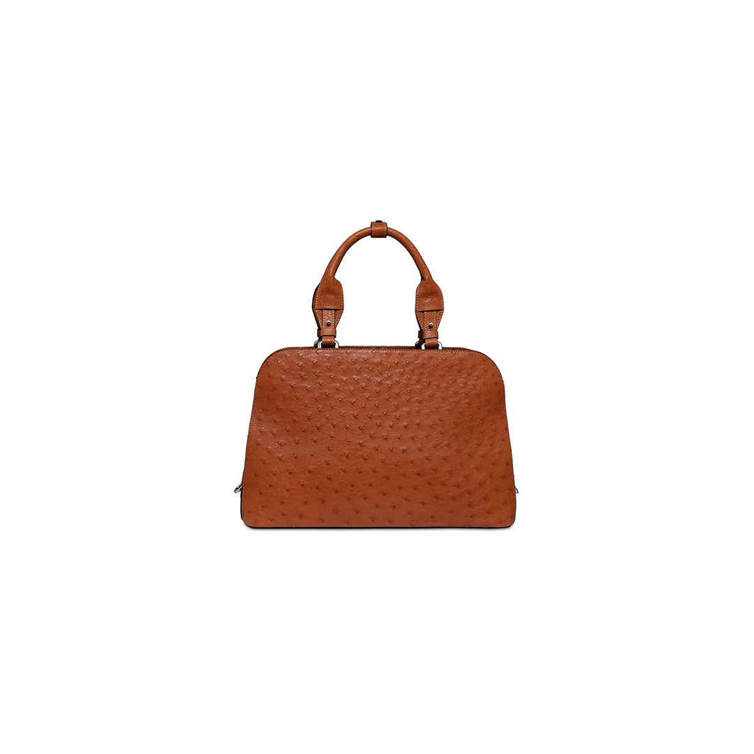 Lexington — Light Brown African Ostrich Leather Business Bag