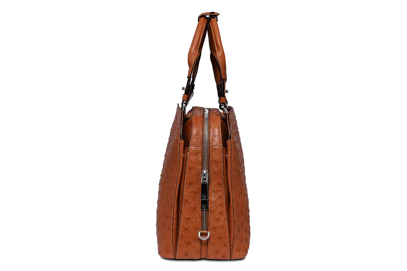 Lexington — Light Brown African Ostrich Leather Business Bag