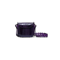 Lia — Purple African Ostrich Leather Shoulder Bag