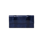 Mississippi - Blue Ostrich Leg Leather Purse
