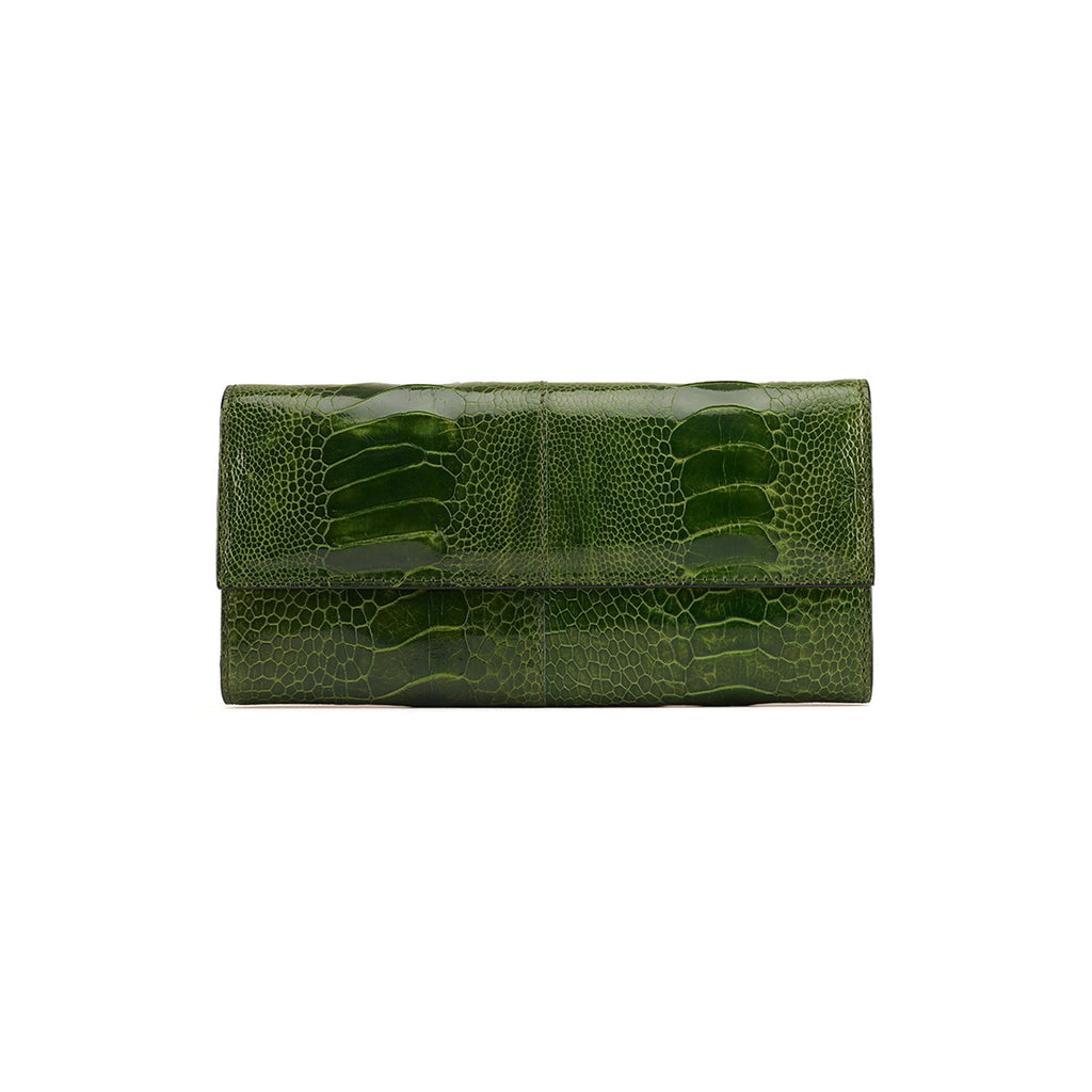 Mississippi - Green Ostrich Leather Purse