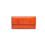 Mississippi - Orange Ostrich Leg Leather Purse