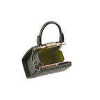 Vegas — Green African Full-Quill Ostrich Leather Micro Bag