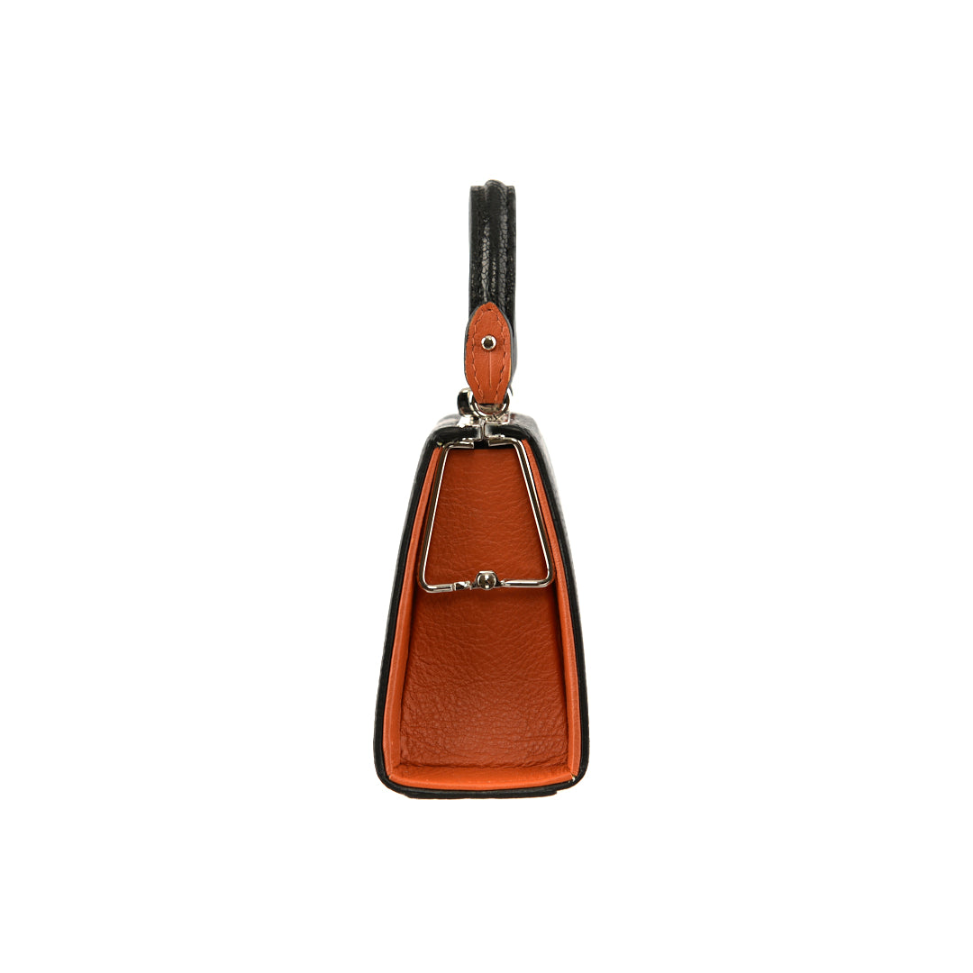 Vegas — Black African Leg Ostrich Leather Micro Bag Limited Edition