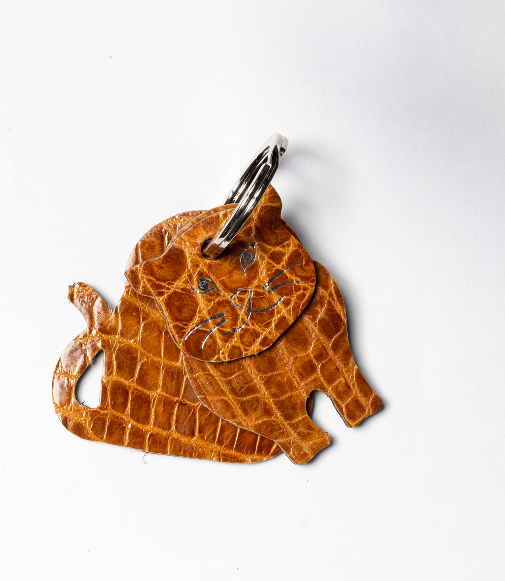 Winklmayr Cat - Exotic Leather Keyring