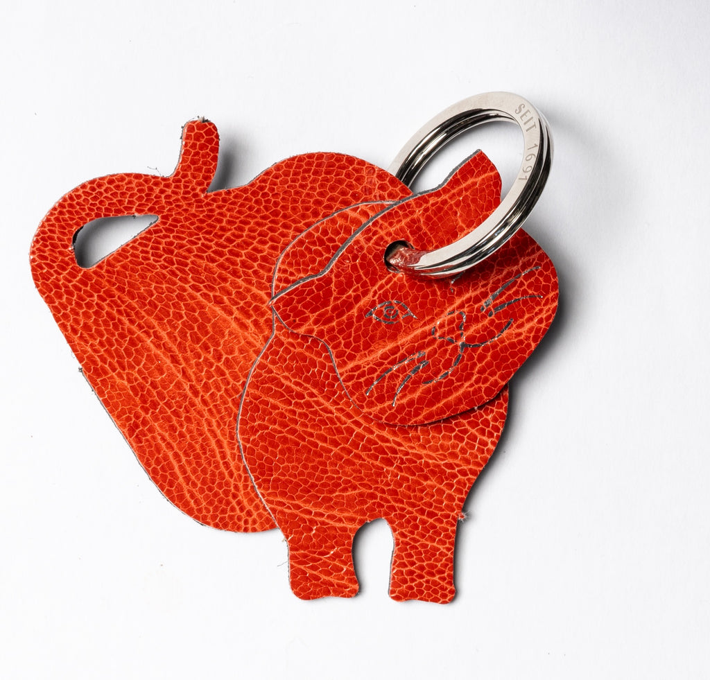 Winklmayr Cat - Exotic Leather Keyring