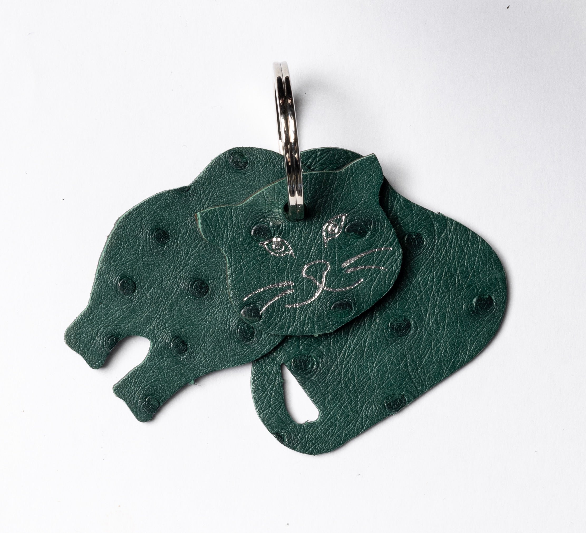 Winklmayr Cat - Exotic Leather Keyring