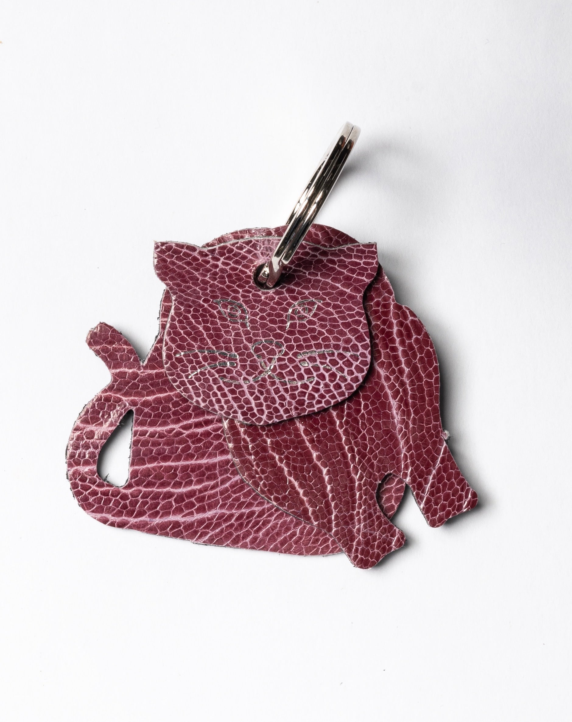 Winklmayr Cat - Exotic Leather Keyring