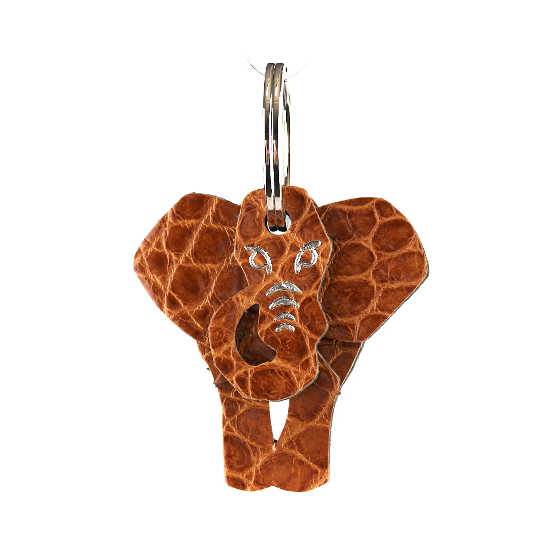 Winklmayr Elephant - Exotic Leather Keyring