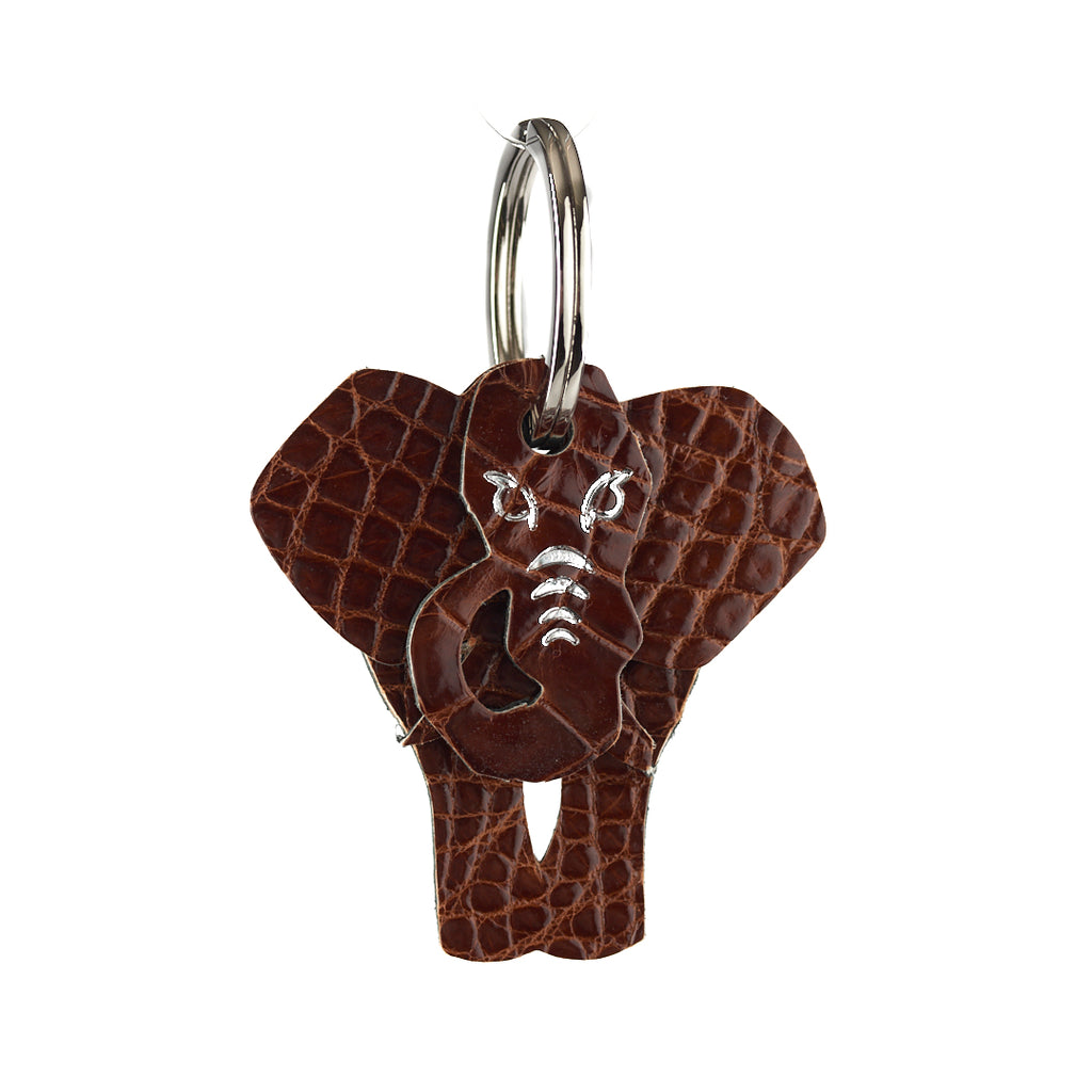 Winklmayr Elephant - Exotic Leather Keyring