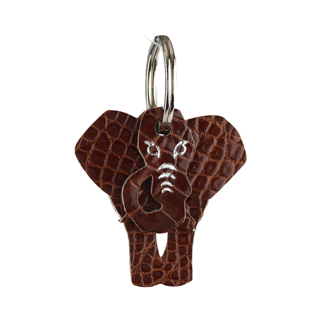 Winklmayr Elephant - Exotic Leather Keyring