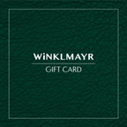 Winklmayr gift card with green leather texture