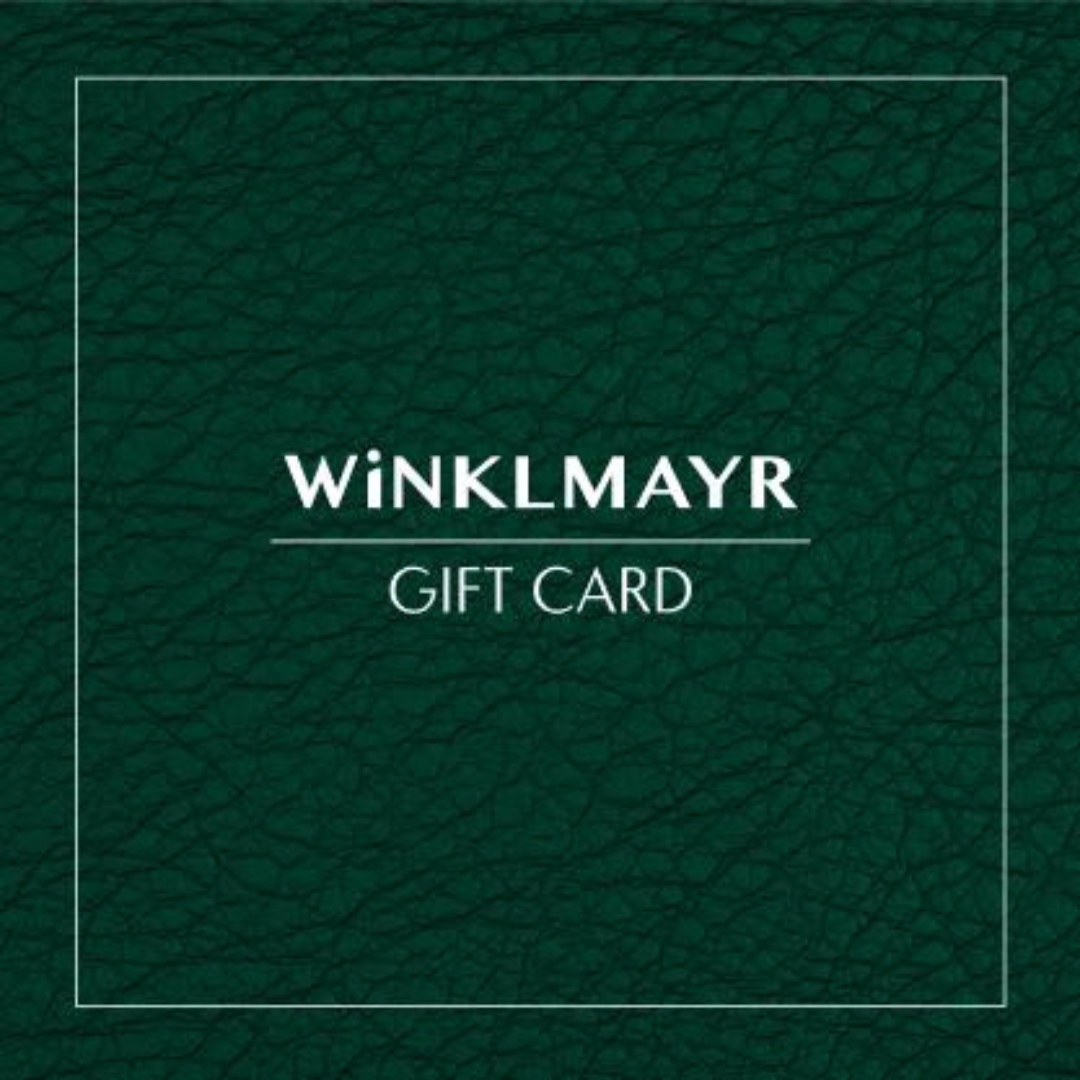 Winklmayr gift card with green leather texture